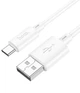 Кабель быстрой зарядки для телефона android iPhone Hoco X88 fast charge usb type c зарядный шнур юсб 3A xiaomi samsung redmi huawei realme oppo планшета для передачи данных 2 метра белый - изображение 2