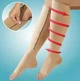 Лікувальні компресійні гольфи від варикозу Zip Sox, зі змійкою (бежеві) - зображення 4