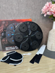 Тренажер для бокса музыкальный, с подсветкой и Bluetooth, 6 целей, круглый, с перчатками, черный - изображение 6
