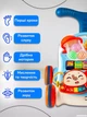Ходунки детская каталка-толокар 3в1 с бизибордом, сортёром и музыкой и светом для малышей игровой для первых шагов (0049-Blue) - изображение 2