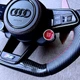 Карбоновый руль Audi RS с LED панелью, карбоновыми лепестками переключения передач, кнопка start/stop и drive select - изображение 3