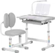 Комплект Evo-kids BD-20 Парта + стілець + лампа Сірий (BD-20 G) - зображення 1