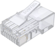 Wtyk modularny Unitek Pass-Through RJ45 Cat 6 100 szt (OT1091ATP01) - obraz 1