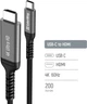 Кабель ColorWay USB-C to HDMI 4K 60Hz 2 м Black (CW-CBCHD077-BK) - изображение 5
