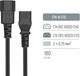 Кабель питания ColorWay C13 to C14, 1.8 м Black (CW-CBP087-BK) - изображение 5