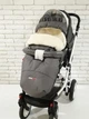 Зимний Конверт Футмуф Чехол на овчине в коляску Z&D Thermo (Dark grey) - изображение 5