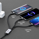 Kabel Unitek 3-in-1 USB-C - Lightning/USB-C/Micro USB 1.5 m Black (C14101AGY01-1.5M) - obraz 4