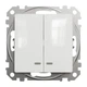 Выключатель двухклавишный Schneider Electric Sedna Design с подсветкой белый SDD111105L - изображение 3