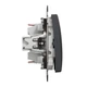 Переключатель двухклавишный Schneider Electric Sedna Design чёрный SDD114108 - изображение 2