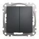 Переключатель двухклавишный Schneider Electric Sedna Design чёрный SDD114108 - изображение 3
