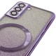 TPU чехол Delight case with MagSafe с защитными линзами на камеру для Samsung Galaxy S21 Фиолетовый / Purple Без бренда - изображение 4