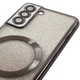 TPU чехол Delight case with MagSafe с защитными линзами на камеру для Samsung Galaxy S21 Черный / Black Без бренда - изображение 2