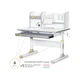 Парта Mealux Edmonton Multicolor Grey з полицею (BD-610 W/МС + G с полкой) - изображение 1