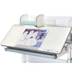 Парта Mealux Edmonton Multicolor BL з полицею (BD-610 W/МС + BL с полкой) - изображение 8