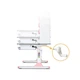 Парта Mealux Edmonton Multicolor Pink з полицею (BD-610 W/МС + PN с полкой) - изображение 8