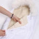 Зимний детский конверт-кокон на овчине для новонароджених DoRechi Baby XS 0-9 месяцев (56-74 см) Белый с опушкой - изображение 5