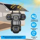 Уличная 4G камера VTS28-G 15Мп с 3 объективами солнечная панель зарядки акумулятор 8000мАч PIR датчик движения - изображение 2