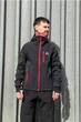 Мужская спортивная ветровка Brooklet softshell водозащитная софтшел ветрозащитная куртка с эргономичным капюшоном для трекинга велосипеда и активного отдыха черный- 1140782-2 - M - изображение 6
