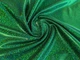 Ткань Трикотаж масло нарядное точечная голограмма радужная, зеленый на черном, пог. м. (м40, 2505081B, цв3) - изображение 1