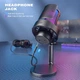 Микрофон Fifine AmpliGame A8 USB с RGB подсветкой, черный - изображение 2