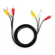 Кабель мультимедийный 3RCA to 3RCA 1.8m Vinga (VCP3RCA1.8) - изображение 3