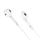 Навушники (провідні) Hoco для M101 Crystal joy wire-controlled earphones with microphone 3.5mm White - зображення 4