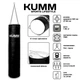Мішок боксерський з кріпленням ланцюга Kumm 140х32см PVC чорний 3179 - зображення 2