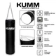 Мешок боксерский с креплением цепи Kumm 120х32см PVC черный 3155 - изображение 2