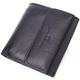Компактный женский кошелек с монетницей снаружи из натуральной кожи ST Leather 22542 Черный - изображение 1