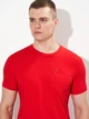 Футболка хлопковая длинная мужская Tommy Hilfiger 11637 XL Красная (smt2000000040721) - изображение 4