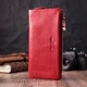 Кошелек-клатч для женщин с двумя молниями из натуральной кожи ST Leather 22526 Красный - изображение 8