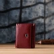 Миниатюрный женский кошелек из натуральной кожи ST Leather 23082 Бордовый - изображение 9