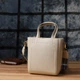Сумка для женщин из натуральной кожи с модным трапециевидным кроем VINTAGE Bag 22917 Белый - изображение 11