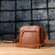 Женская сумка на три отделения из натуральной кожи Vintage 22975 Рыжий - изображение 9