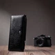Лакированный тонкий кошелек с фактурой под рептилию из натуральной кожи ST Leather 22716 Черный - изображение 9