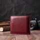 Женский практичный бумажник из натуральной кожи ST Leather 22554 Бордовый - изображение 10