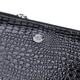 Стильный фактурный клатч на два отделения из лакированной натуральной кожи ST Leather 22693 Черный - изображение 5