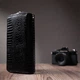 Стильный фактурный клатч на два отделения из лакированной натуральной кожи ST Leather 22693 Черный - изображение 11