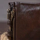 Шкіряний чоловічий гаманець Vintage середнього розміру коричневого кольору з кнопкою (bg146fash02) - зображення 18