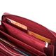 Фактурный клатч на два отделения из лакированной натуральной кожи ST Leather 22692 Красный - изображение 9