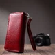 Фактурный клатч на два отделения из лакированной натуральной кожи ST Leather 22692 Красный - изображение 11