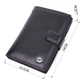 Практичный мужской бумажник с блоком под документы из натуральной кожи ST Leather 22478 Черный - изображение 4