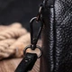 Женская сумка прошита ромбами на лицевой стороне из натуральной кожи Vintage 22807 Черный - изображение 13