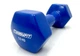 Гантель для фітнесу 5.0 кг EasyFit із вініловим покриттям синя (A-022094) - зображення 1