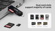 Кардрідер Unitek USB-C Card Reader Black (4894160032003) - зображення 6