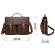 Портфель мужской из кожи Vintage 14774 Коричневый - изображение 4