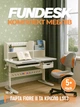 Комплект для підлітка парта Fundesk Fiore II Grey + дитяче крісло для школяра FunDesk LST3 Orange - зображення 1