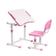 Комплект дитячих меблів парта Cubby Olea Pink та стілець FunDesk SS15W Pink - зображення 5