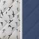 Покрывало пайяное Zastelli Birds Reverce Blue/Regatta Полуторное 160x210 см Двустороннее (2555000009761) - изображение 2