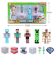 Игровой набор Minecraft фигурки Стив, Крипер, Голем, житель и аксессуары - изображение 1